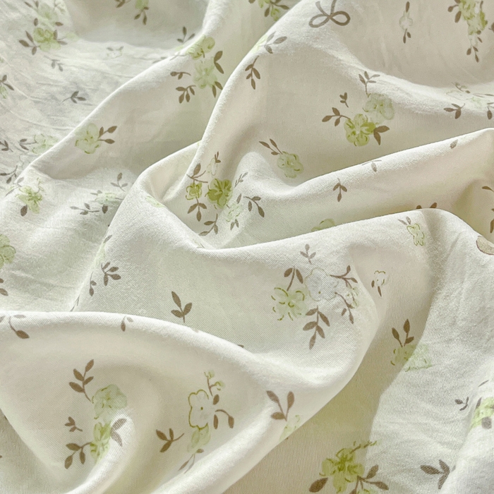 91家纺网 家纺一手货源 找家纺 尚美 2026新款简约印花床盖四件套 小兔花房