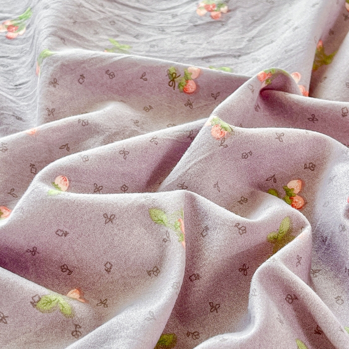 91家纺网 家纺一手货源 找家纺 尚美 2026新款简约印花床盖四件套 樱紫