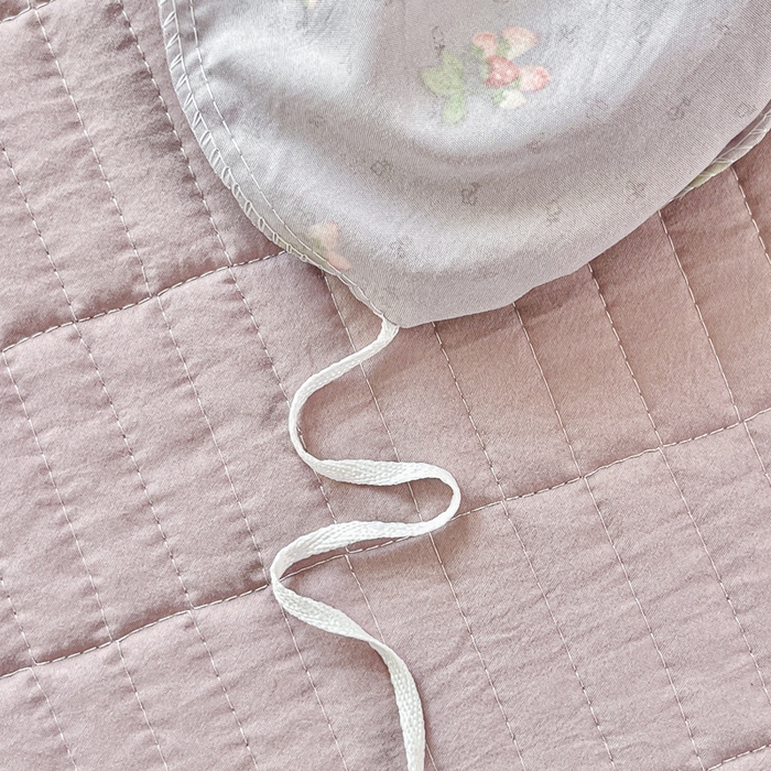 91家纺网 家纺一手货源 找家纺 尚美 2026新款简约印花床盖四件套 樱紫