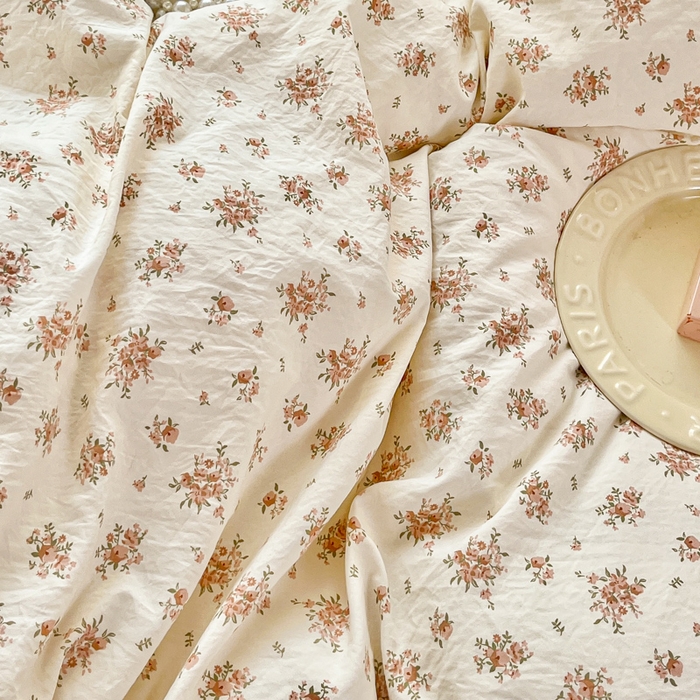 91家纺网 家纺一手货源 找家纺 尚美 2026新款简约印花床盖四件套 织梦-豆沙