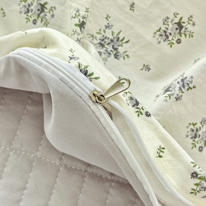 91家纺网 家纺一手货源 找家纺 尚美 2026新款简约印花床盖四件套 织梦-灰