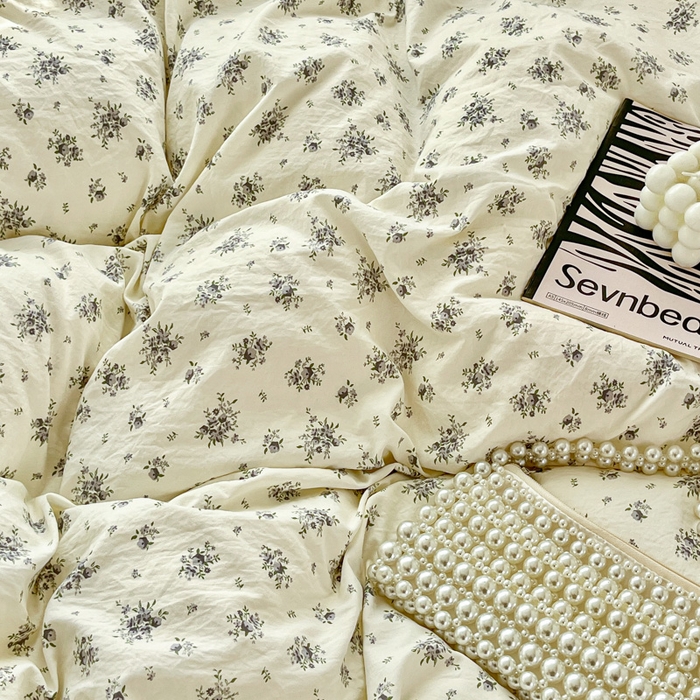 91家纺网 家纺一手货源 找家纺 尚美 2026新款简约印花床盖四件套 织梦-灰