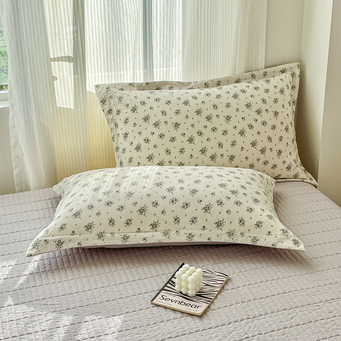 91家纺网 家纺一手货源 找家纺 尚美 2026新款简约印花床盖四件套 织梦-灰