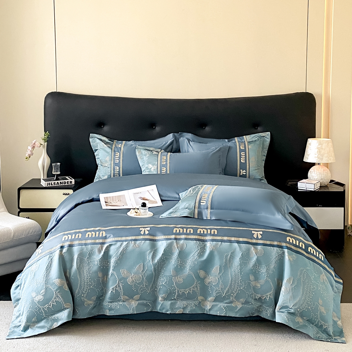 （总）置顶家纺 2026新款春夏乐芙亲肤提花刺绣系列四件套