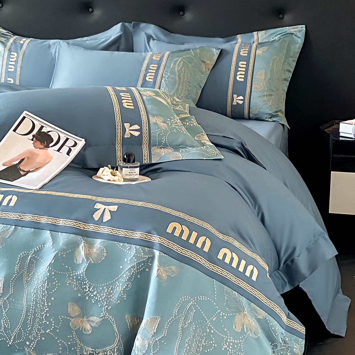 91家纺网 家纺一手货源 找家纺 （总）置顶家纺 2026新款春夏乐芙亲肤提花刺绣系列四件套