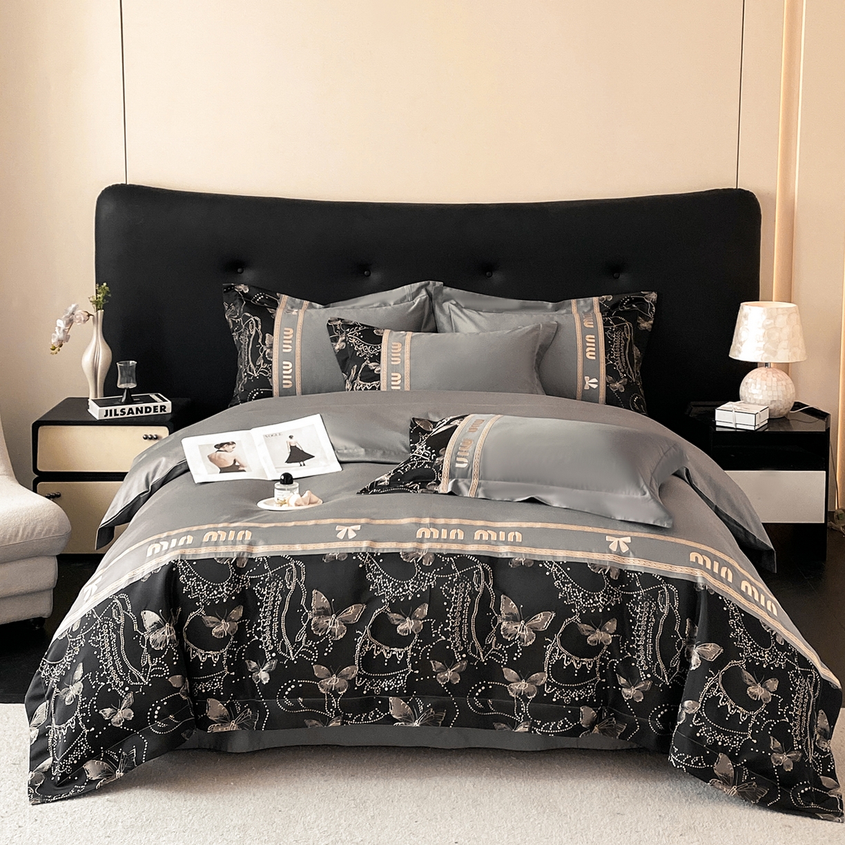 91家纺网 家纺一手货源 找家纺 （总）置顶家纺 2026新款春夏乐芙亲肤提花刺绣系列四件套