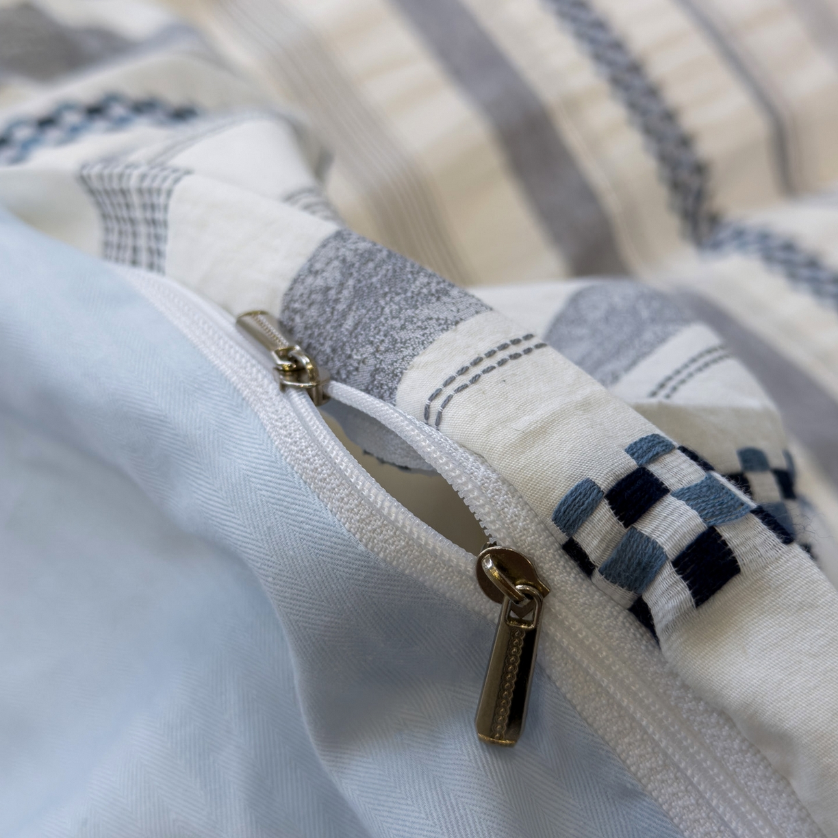 91家纺网 家纺一手货源 找家纺 （总）眠博士 2026新款全棉纯棉水洗色织提花股线四件套