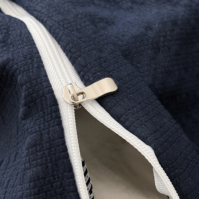 91家纺网 家纺一手货源 找家纺 卡迪熊家纺 2026新款软糯泡芙纱纯色四件套 泡芙-深海墨蓝