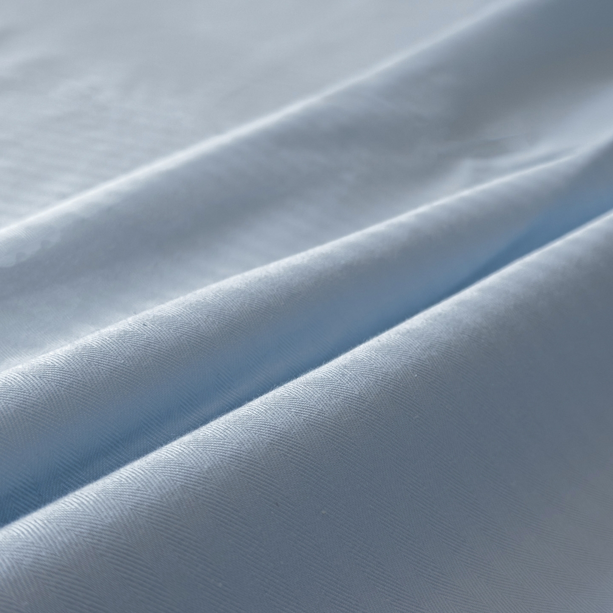 91家纺网 家纺一手货源 找家纺 眠博士 2026新款全棉纯棉水洗色织提花股线四件套 套件-素简 蓝