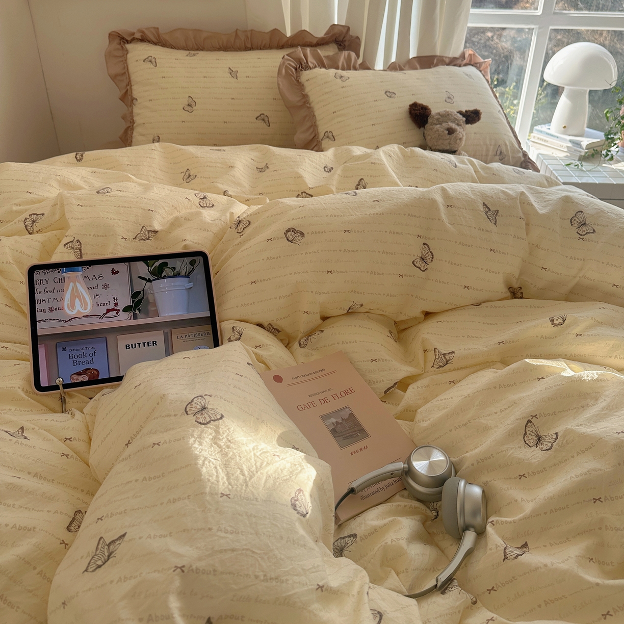 91家纺网 家纺一手货源 找家纺 （总）韩都家居 2026新款韩系大花边系列古棉四件套