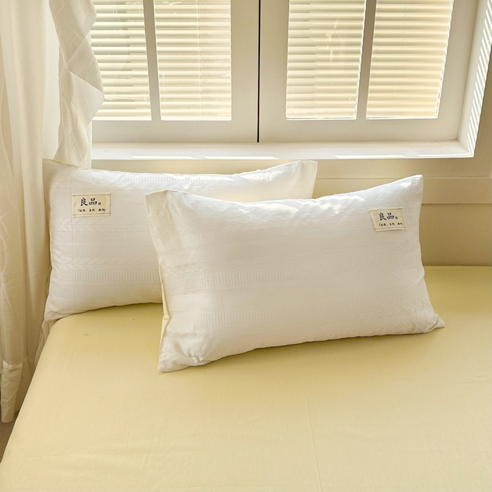 91家纺网 家纺一手货源 找家纺 眠博士 2026新款全棉纯棉华夫格麦穗系列四件套 华夫格-麦穗白