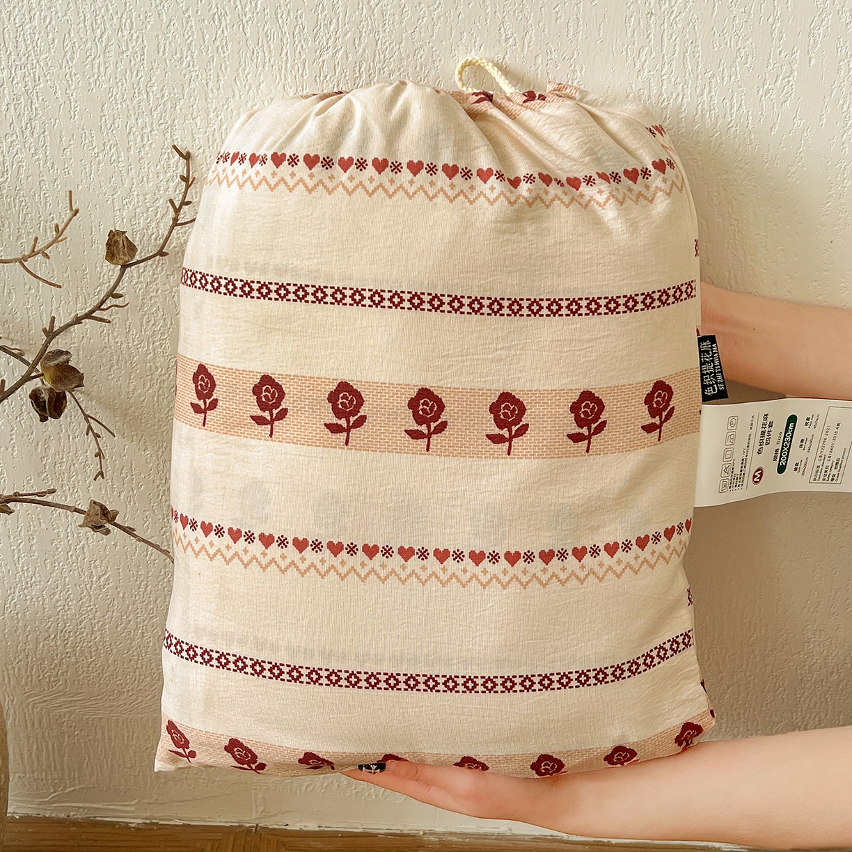 91家纺网 家纺一手货源 找家纺 一比一家纺 2026春季新款高克重加厚色织提花系列四件套 玛奇朵