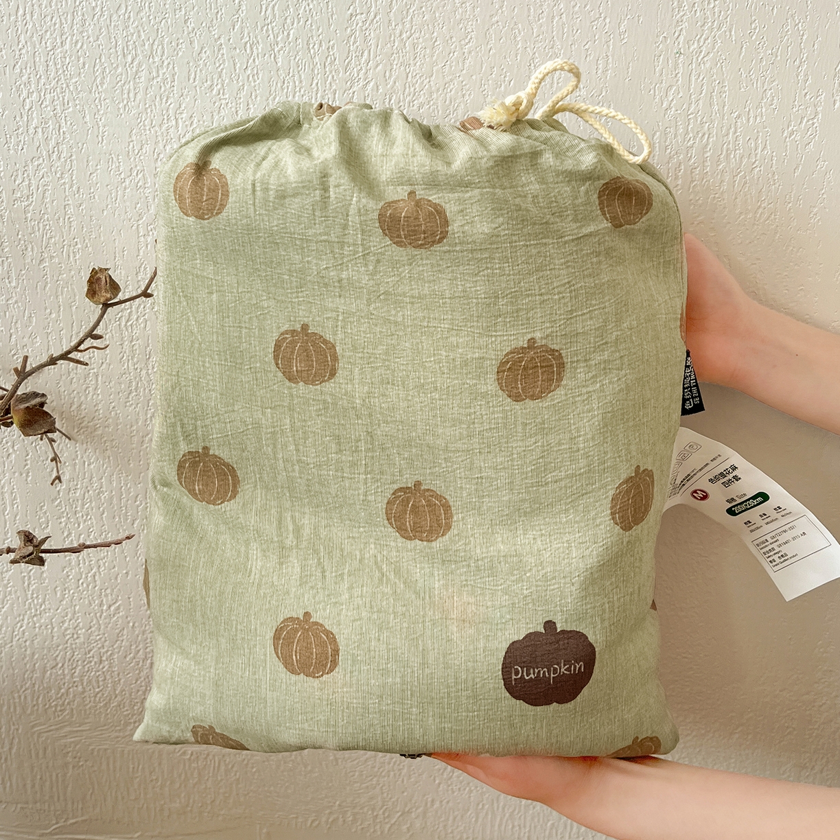 91家纺网 家纺一手货源 找家纺 一比一家纺 2026春季新款高克重加厚色织提花系列四件套 暖栗南瓜