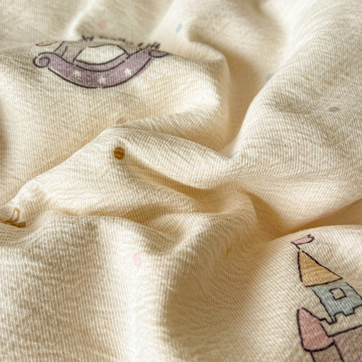 91家纺网 家纺一手货源 找家纺 一比一家纺 2026春季新款高克重加厚色织提花系列四件套 童梦园