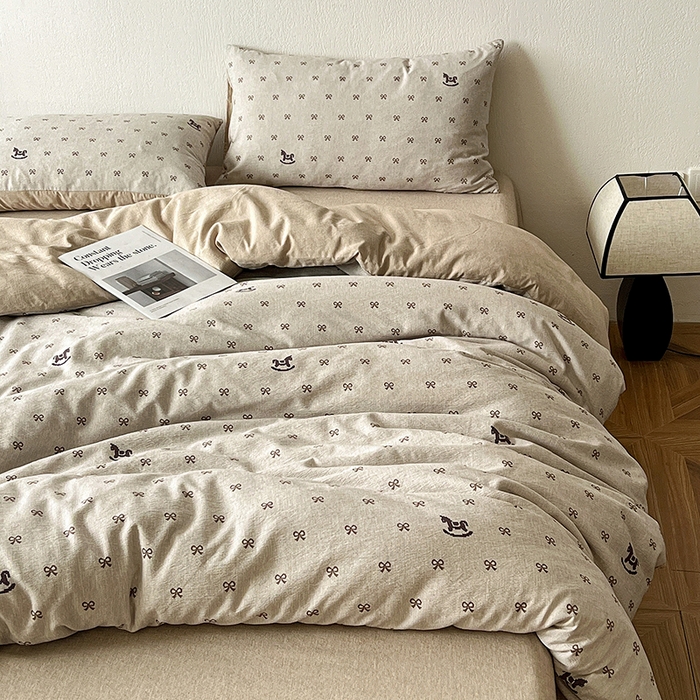 91家纺网 家纺一手货源 找家纺 （总）一比一家纺 2026春季新款高克重加厚色织提花系列四件套