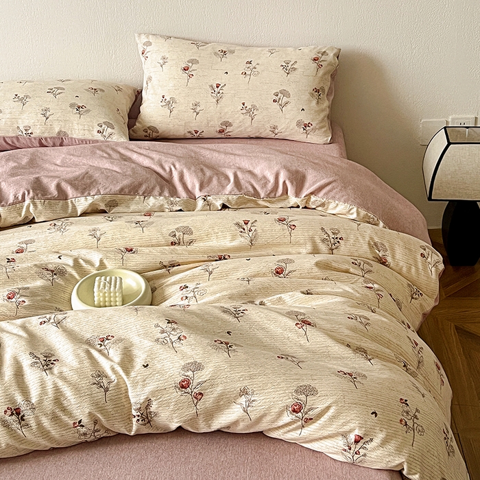 91家纺网 家纺一手货源 找家纺 （总）一比一家纺 2026春季新款高克重加厚色织提花系列四件套