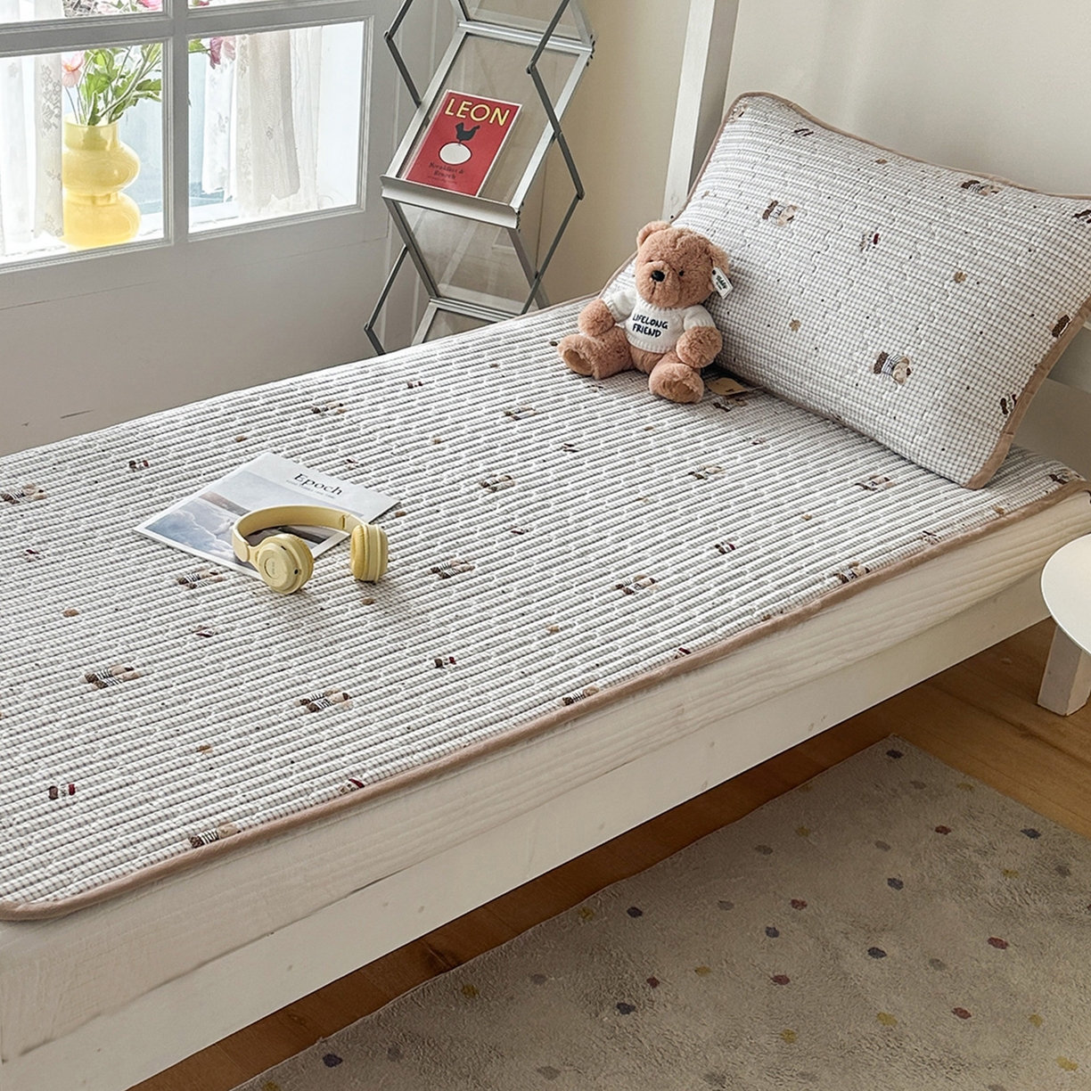 91家纺网 家纺一手货源 找家纺 凌云家纺 2026新款学生宿舍全棉床盖三件套 爱丁堡