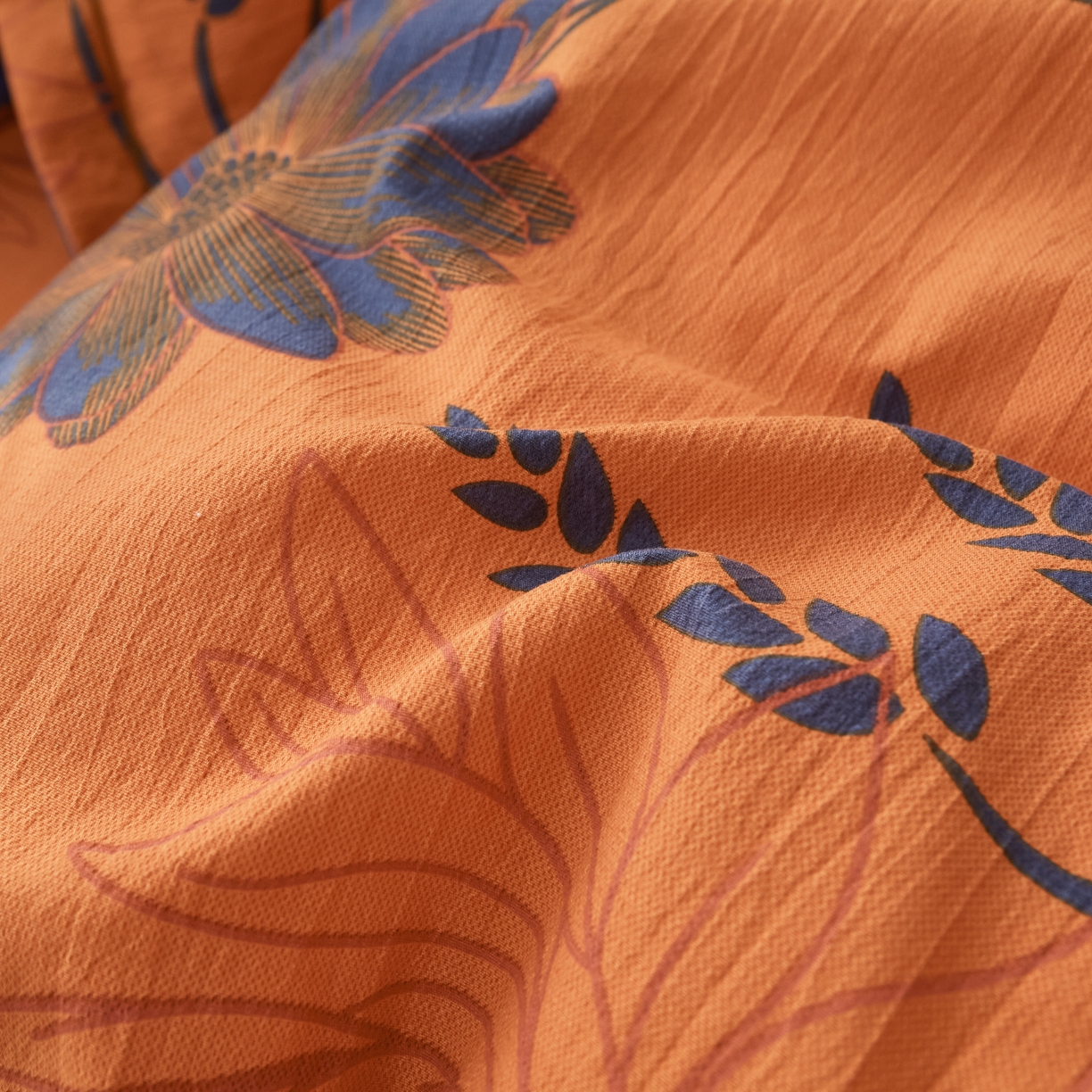 91家纺网 家纺一手货源 找家纺 （总）恋之语 2026新款双层纱原麻复古风四件套