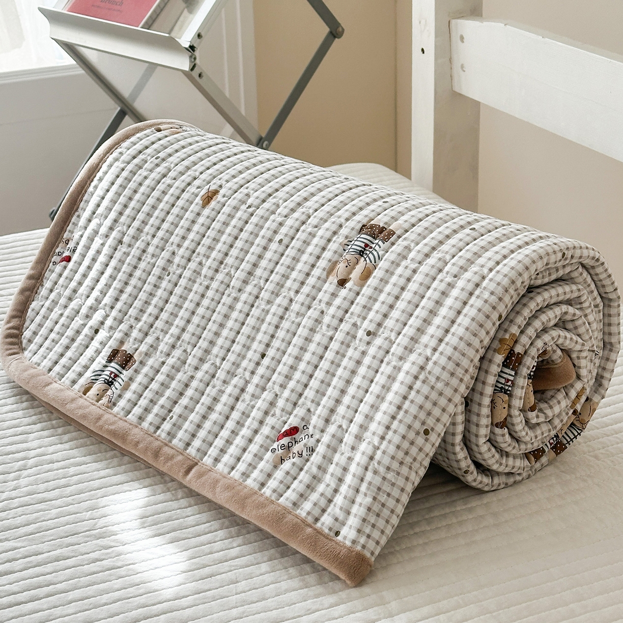 91家纺网 家纺一手货源 找家纺 凌云家纺 2026新款学生宿舍全棉床盖三件套 爱丁堡