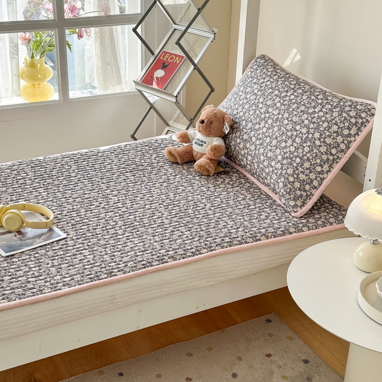 91家纺网 家纺一手货源 找家纺 凌云家纺 2026新款学生宿舍全棉床盖三件套 春汐