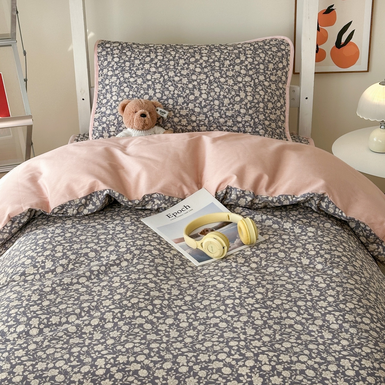 91家纺网 家纺一手货源 找家纺 凌云家纺 2026新款学生宿舍全棉床盖三件套 春汐