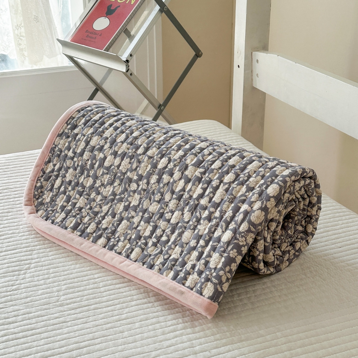 91家纺网 家纺一手货源 找家纺 凌云家纺 2026新款学生宿舍全棉床盖三件套 春汐