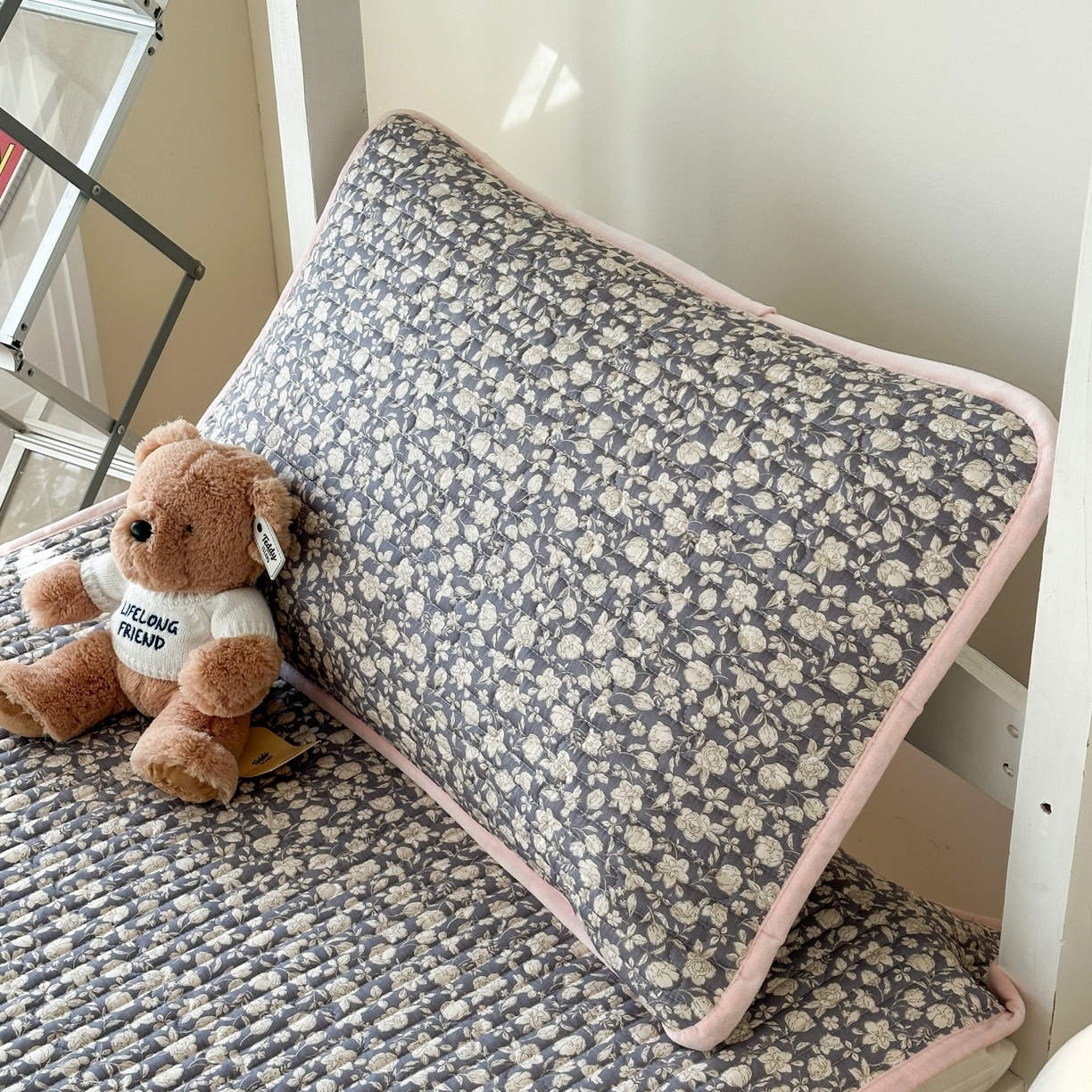 91家纺网 家纺一手货源 找家纺 凌云家纺 2026新款学生宿舍全棉床盖三件套 春汐