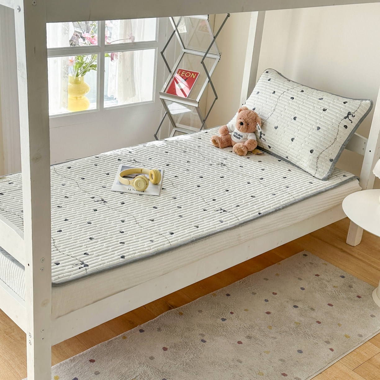 91家纺网 家纺一手货源 找家纺 凌云家纺 2026新款学生宿舍全棉床盖三件套 花蜜