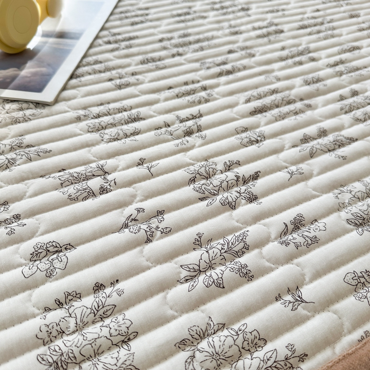 91家纺网 家纺一手货源 找家纺 凌云家纺 2026新款学生宿舍全棉床盖三件套 花韵