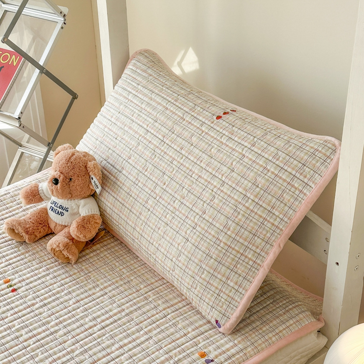 91家纺网 家纺一手货源 找家纺 凌云家纺 2026新款学生宿舍全棉床盖三件套 静若幽兰