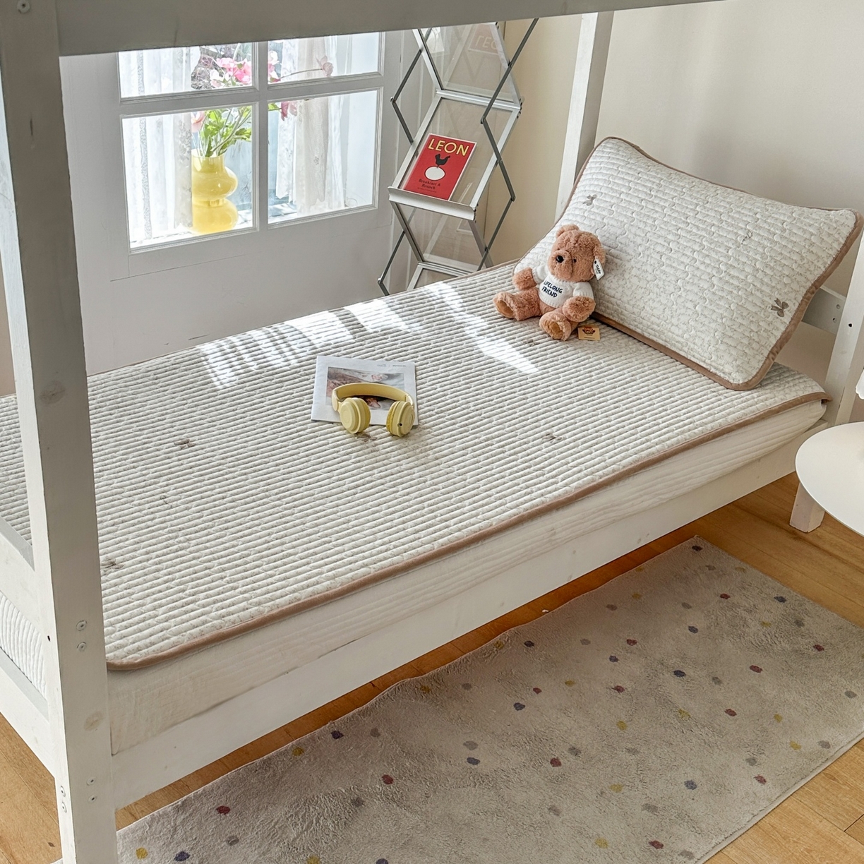 91家纺网 家纺一手货源 找家纺 凌云家纺 2026新款学生宿舍全棉床盖三件套 琉璃