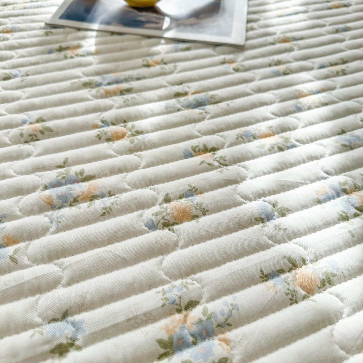 91家纺网 家纺一手货源 找家纺 凌云家纺 2026新款学生宿舍全棉床盖三件套 沐雅清风