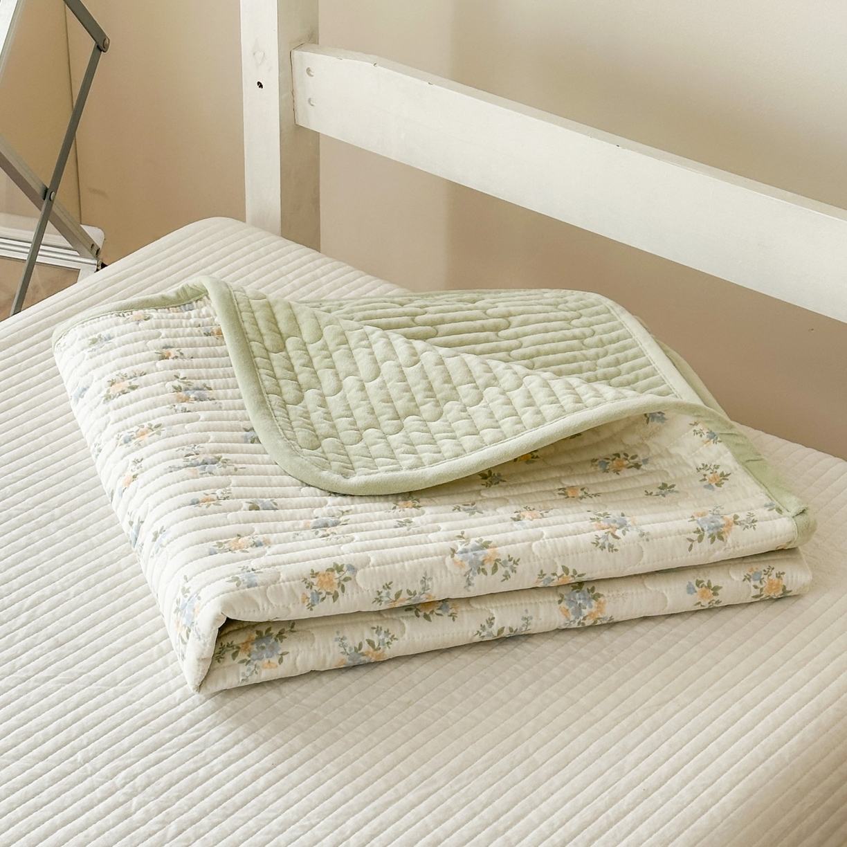 91家纺网 家纺一手货源 找家纺 凌云家纺 2026新款学生宿舍全棉床盖三件套 沐雅清风