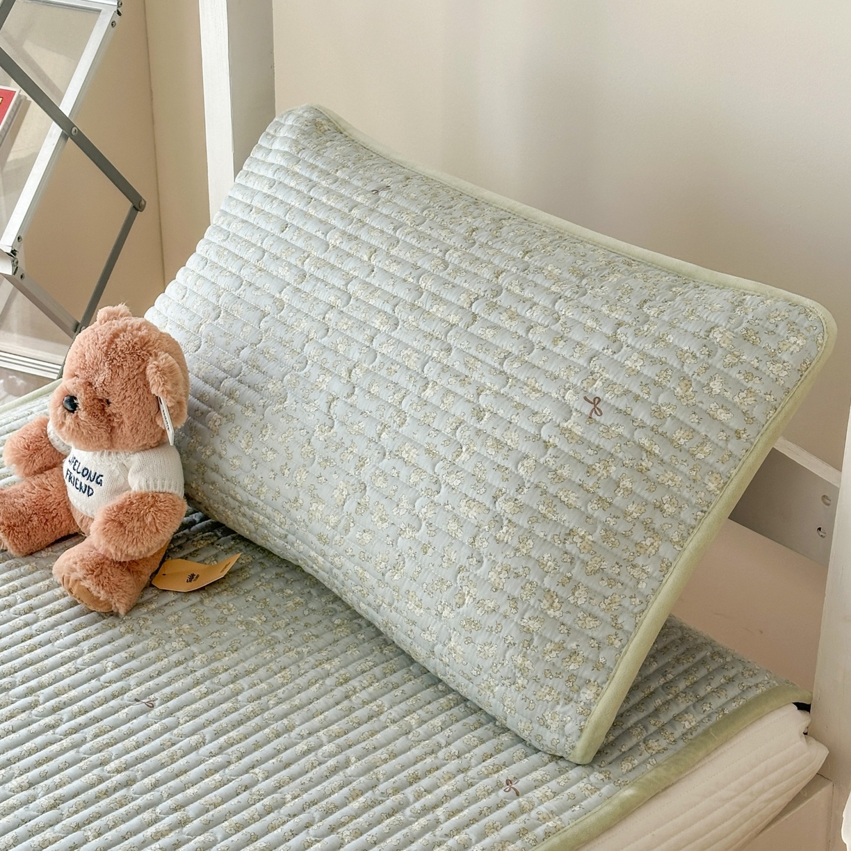 91家纺网 家纺一手货源 找家纺 凌云家纺 2026新款学生宿舍全棉床盖三件套 沐雨倾城