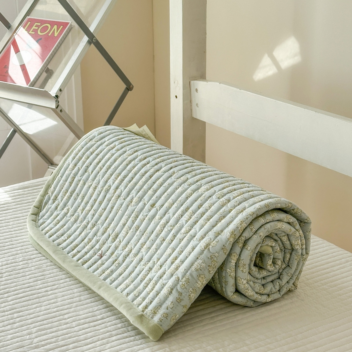 91家纺网 家纺一手货源 找家纺 凌云家纺 2026新款学生宿舍全棉床盖三件套 沐雨倾城