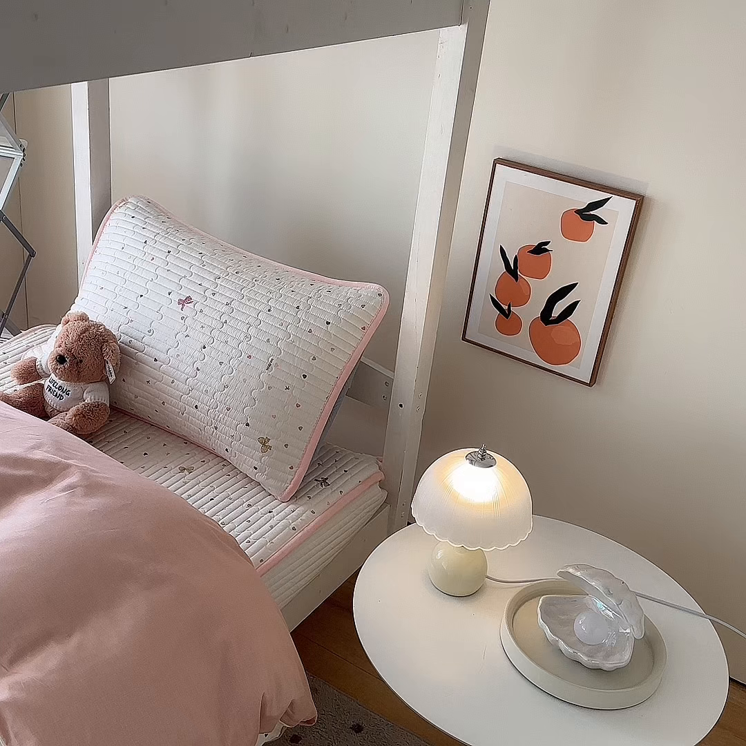 91家纺网 家纺一手货源 找家纺 凌云家纺 2026新款学生宿舍全棉床盖三件套 怦然心动