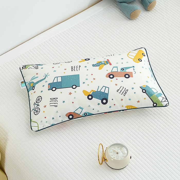 91家纺网 家纺一手货源 找家纺 良佐生活 2026新款60支全棉纯棉贡缎嵌绳款枕套 汽车王国