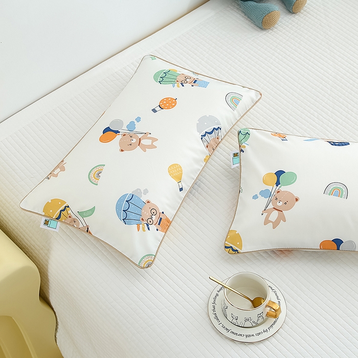 91家纺网 家纺一手货源 找家纺 良佐生活 2026新款60支全棉纯棉贡缎嵌绳款枕套 告白起球