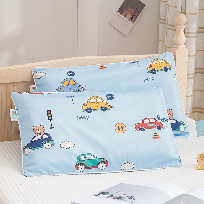 良佐生活 2026新款60支全棉纯棉贡缎嵌绳款枕套 滴滴汽车