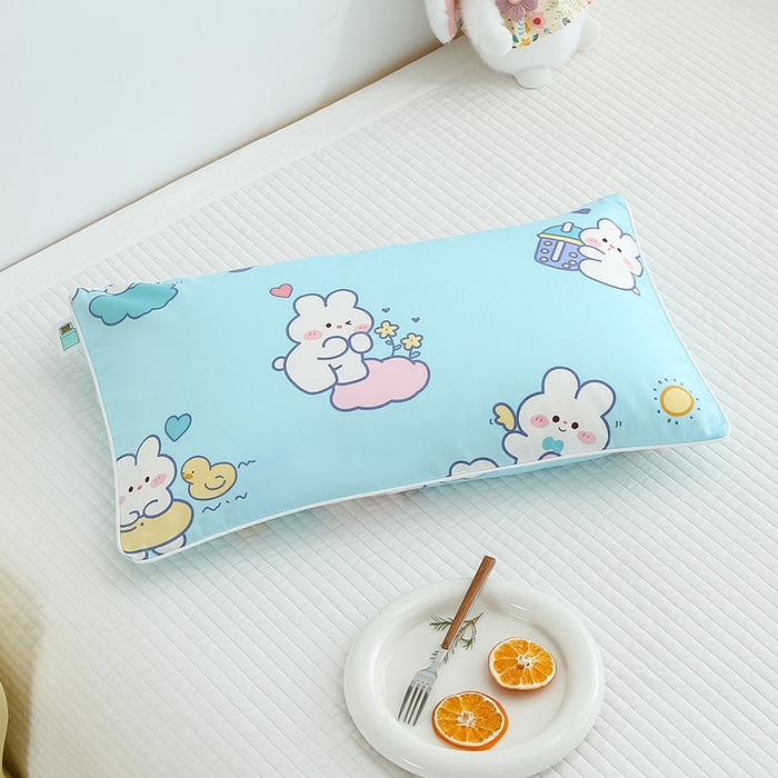 91家纺网 家纺一手货源 找家纺 良佐生活 2026新款60支全棉纯棉贡缎嵌绳款枕套 贝塔兰