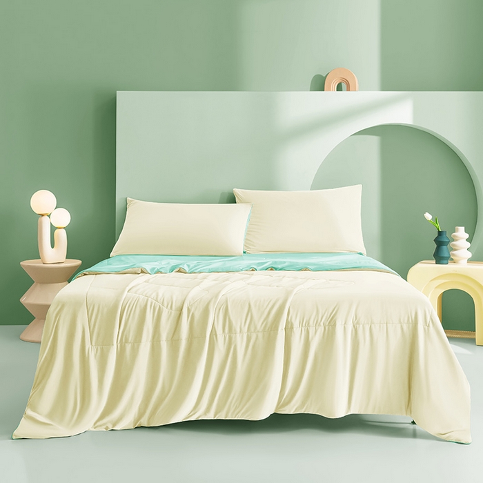 91家纺网 家纺一手货源 找家纺 爱彼家纺 2026新款生活果蔬夏凉被凉感舒适冰凉双拼果蔬夏被夏凉被空调被 果蔬夏被-冰兰花