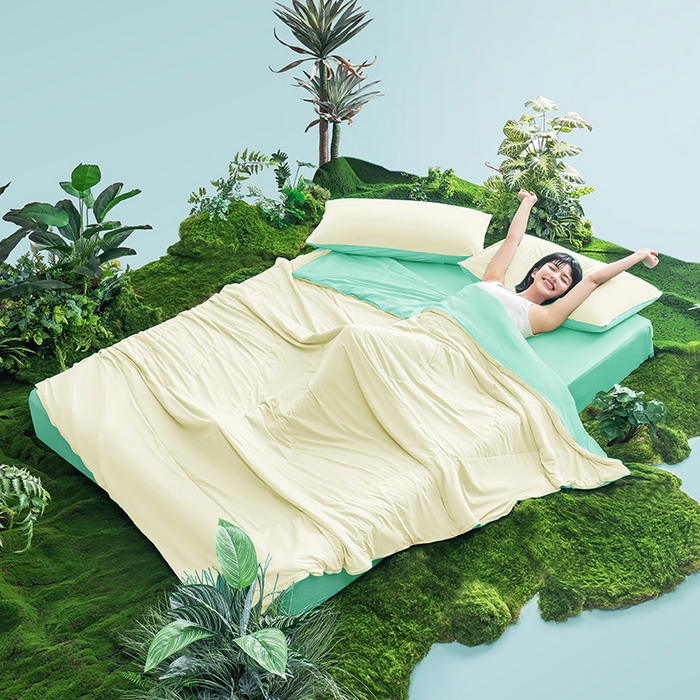 91家纺网 家纺一手货源 找家纺 爱彼家纺 2026新款生活果蔬夏凉被凉感舒适冰凉双拼果蔬夏被夏凉被空调被 果蔬夏被-冰兰花