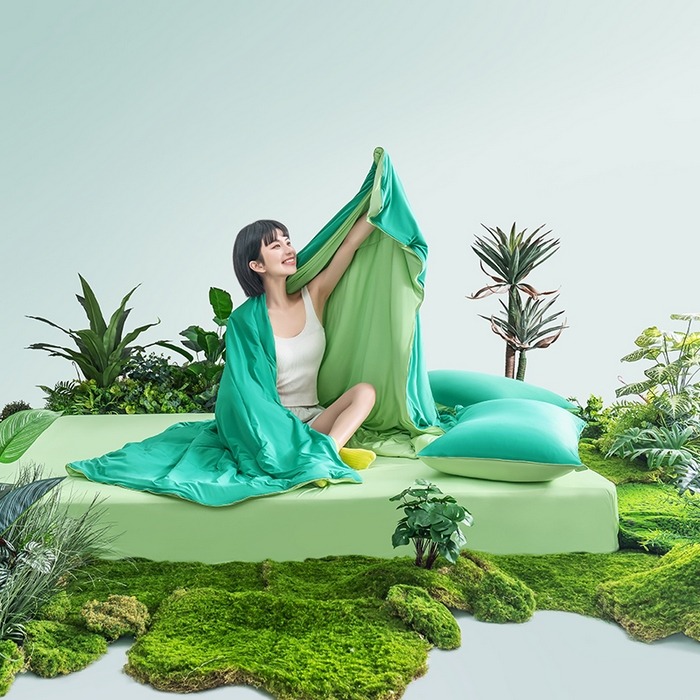 91家纺网 家纺一手货源 找家纺 爱彼家纺 2026新款生活果蔬夏凉被凉感舒适冰凉双拼果蔬夏被夏凉被空调被 果蔬夏被-西瓜绿