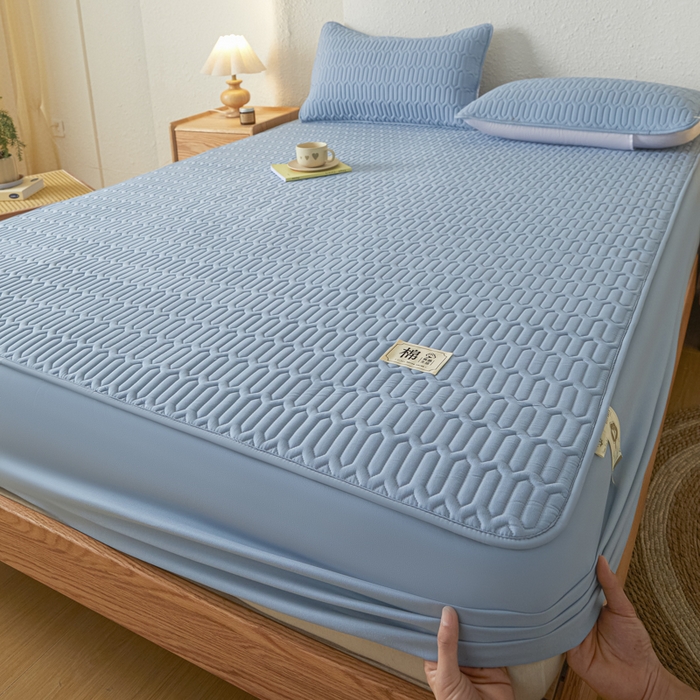 91家纺网 家纺一手货源 找家纺 （总）女子家纺 2026新款新款A类新疆棉花夹棉防水单品床笠