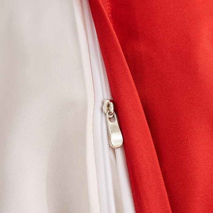 91家纺网 家纺一手货源 找家纺 啊雅家居 2026新款大红婚庆数码印花四件套床单款床笠款 心爱