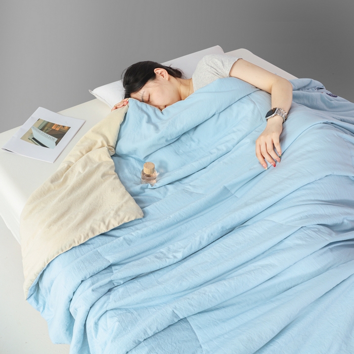 91家纺网 家纺一手货源 找家纺 （总）蓝雀翎 2025新款深睡Pro3.0双感夏被系列