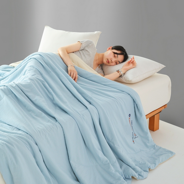 91家纺网 家纺一手货源 找家纺 （总）蓝雀翎 2025新款深睡Pro3.0双感夏被系列