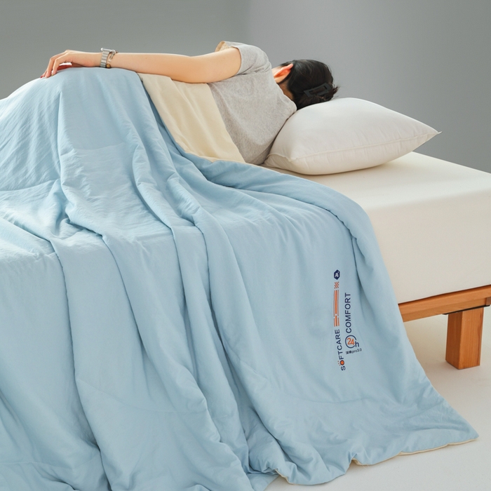 91家纺网 家纺一手货源 找家纺 （总）蓝雀翎 2025新款深睡Pro3.0双感夏被系列