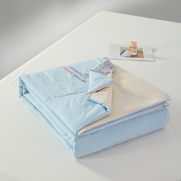 91家纺网 家纺一手货源 找家纺 （总）蓝雀翎 2025新款深睡Pro3.0双感夏被系列