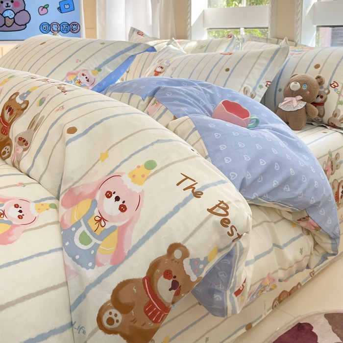 91家纺网 家纺一手货源 找家纺 （总）莱通家纺 2025春夏新款12868印花单被套（预留缩水±5公分，商家提供买家秀）